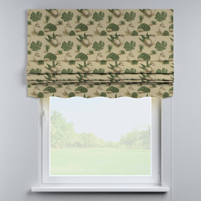 Foldegardin Firenze<br/>Med buet kappe fra kollektionen Intenso Premium, Stof: 145-09