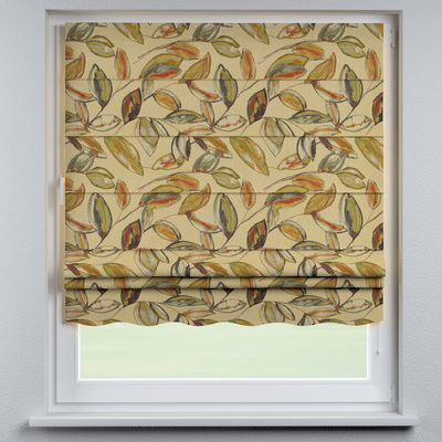 Foldegardin Firenze<br/>Med buet kappe fra kollektionen Intenso Premium, Stof: 144-83