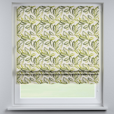 Foldegardin Firenze<br/>Med buet kappe fra kollektionen Gardenia, Stof: 144-89