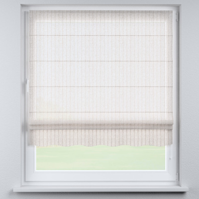 Hissgardin Florence med bågformad kappa i kollektionen Natural Touch, Tyg: 128-14