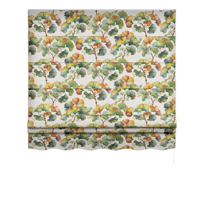 Hissgardin Florence med bågformad kappa i kollektionen Botanic Viscose, Tyg: 145-18