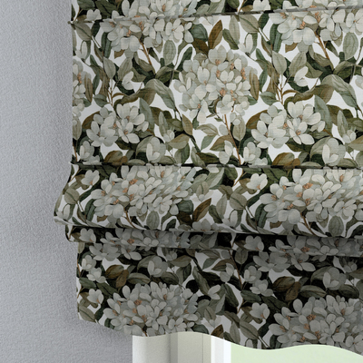 Hissgardin Florence med bågformad kappa i kollektionen Botanic Viscose, Tyg: 145-20