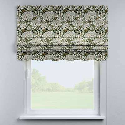 Hissgardin Florence med bågformad kappa i kollektionen Botanic Viscose, Tyg: 145-20
