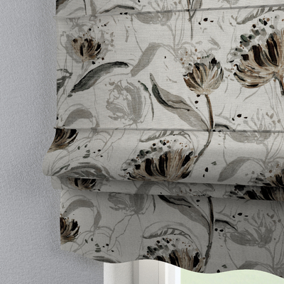 Foldegardin Firenze<br/>Med buet kappe fra kollektionen Botanic Viscose, Stof: 145-22