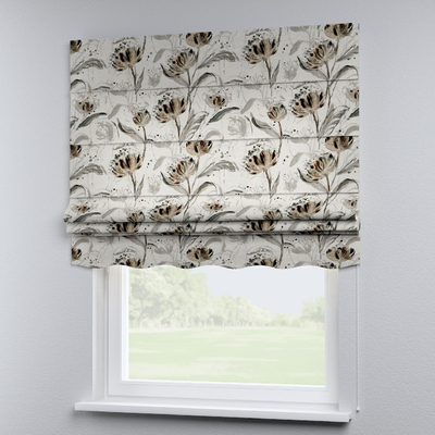 Foldegardin Firenze<br/>Med buet kappe fra kollektionen Botanic Viscose, Stof: 145-22