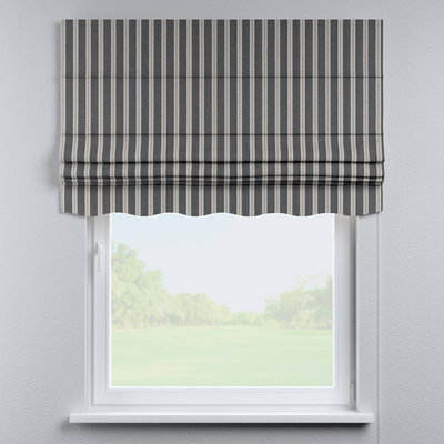 Foldegardin Firenze<br/>Med buet kappe fra kollektionen Scotti, Stof: 145-31