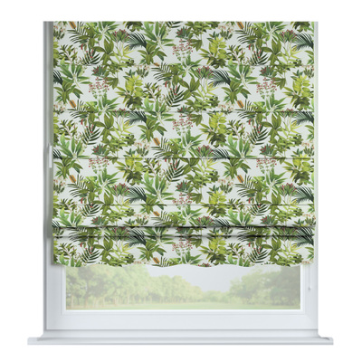 Foldegardin Firenze<br/>Med buet kappe fra kollektionen Flowers, Stof: 143-69