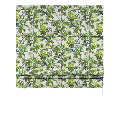 Foldegardin Firenze<br/>Med buet kappe fra kollektionen Flowers, Stof: 143-69
