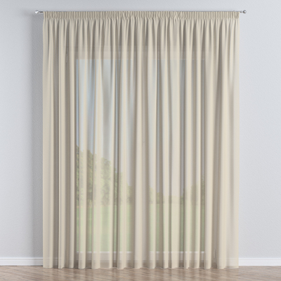 Pencil pleat voile/net curtain