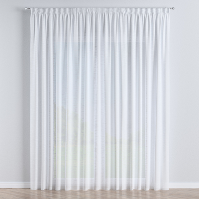 Pencil pleat voile/net curtain