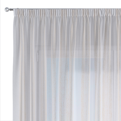 Firana na taśmie w kolekcji Natural Touch, tkanina: 128-15