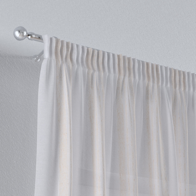 Firana na taśmie w kolekcji Natural Touch, tkanina: 128-15