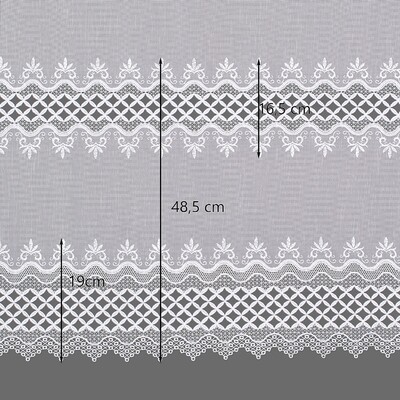 Fényáteresztő készfüggöny a kollekcióból Voile Fényáteresztő, Dekoranyag: 186-55