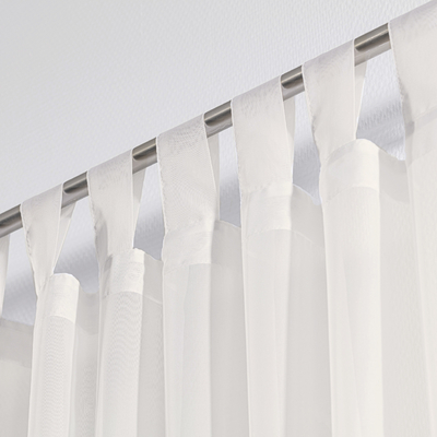 Tab top voile/net curtains in collection Voile, fabric: 183-33