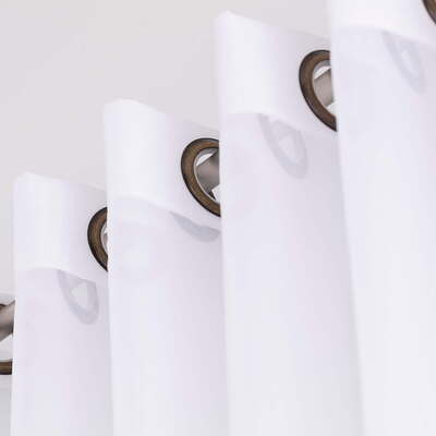 Eyelet voile/net curtains in collection Soft Veil, fabric: 900-00