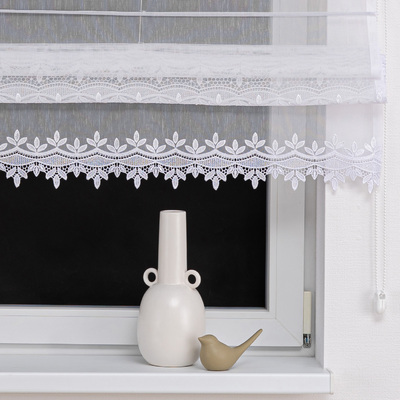 Raffrollo Voile Modena von der Kollektion Voile, Stoff: 186-35