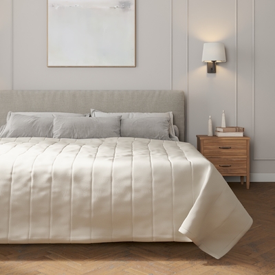 Přehoz s podélným prošitím v kolekci Cotton Panama, látka: 702-45
