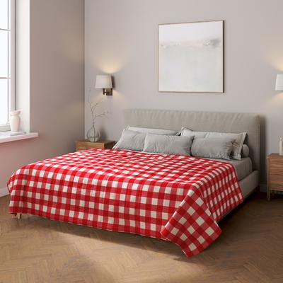 Přehoz s podélným prošitím v kolekci Quadro, látka: 136-18