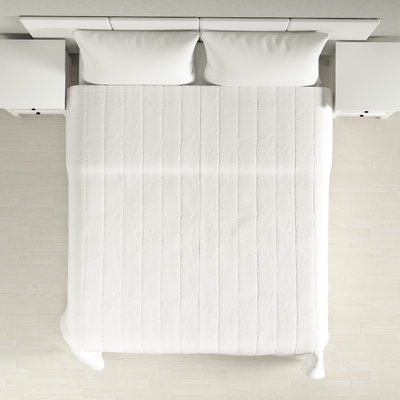 Přehoz s podélným prošitím v kolekci Cotton Panama, látka: 702-49
