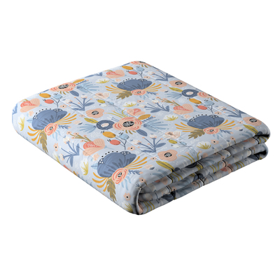 Couverture molletonnée à rayures