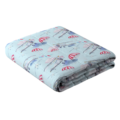 Stripe quilted throw