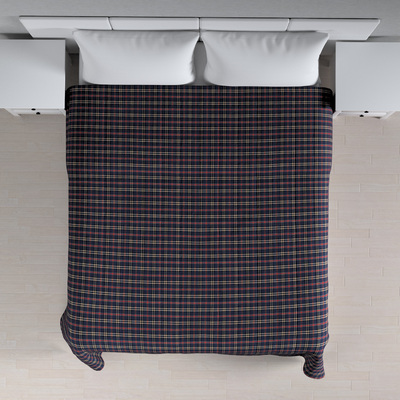 Stripe quilted throw in collection Quadro, fabric: 142-68