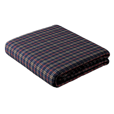 Stripe quilted throw in collection Quadro, fabric: 142-68