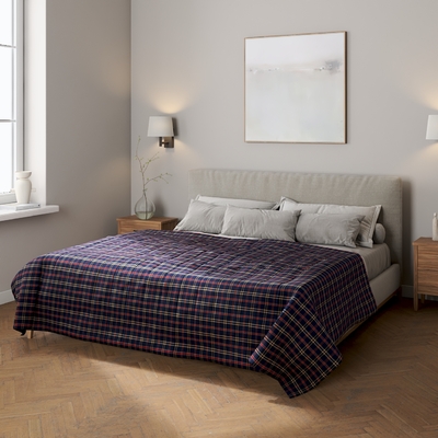 Stripe quilted throw