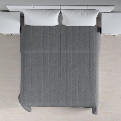 Tagesdecke mit Streifen-Steppung von der Kollektion Amsterdam, Stoff: 704-47