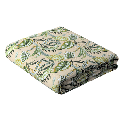 Sengetæppe quiltet<br/>10cm striber fra kollektionen Flowers, Stof: 142-96