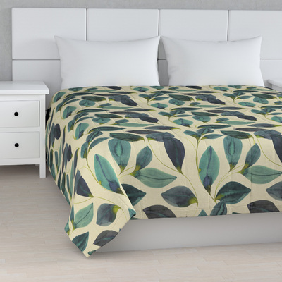 Sengetæppe quiltet<br/>10cm striber fra kollektionen Gardenia, Stof: 143-15