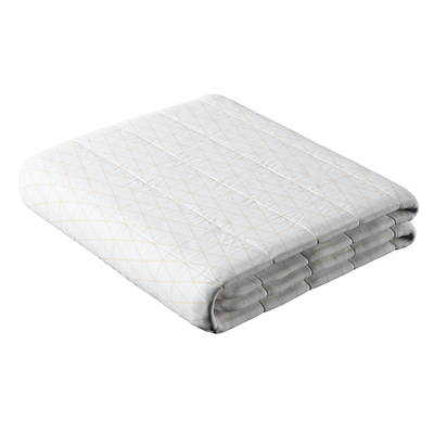 Sengetæppe quiltet<br/>10cm striber fra kollektionen Sunny, Stof: 143-94