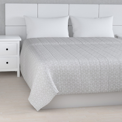 Sengetæppe quiltet<br/>10cm striber fra kollektionen Sunny, Stof: 143-50