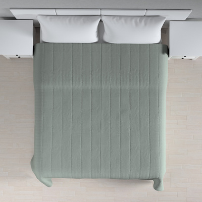 Sengeteppe quiltet<br/>10cm striper