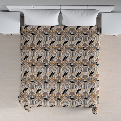 Tagesdecke mit Streifen-Steppung von der Kollektion Gardenia, Stoff: 144-25