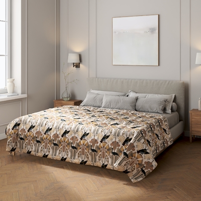 Tagesdecke mit Streifen-Steppung von der Kollektion Gardenia, Stoff: 144-25