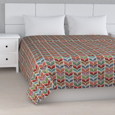 Sengetæppe quiltet<br/>10cm striber fra kollektionen Intenso Premium, Stof: 144-16