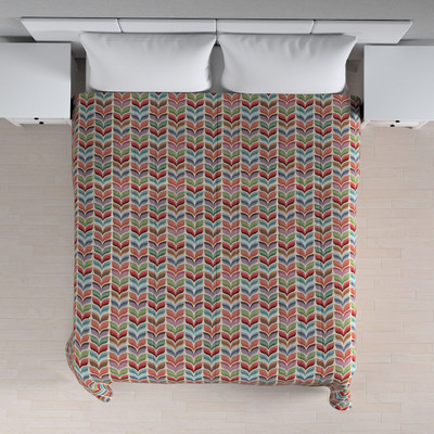 Sengetæppe quiltet<br/>10cm striber fra kollektionen Intenso Premium, Stof: 144-16