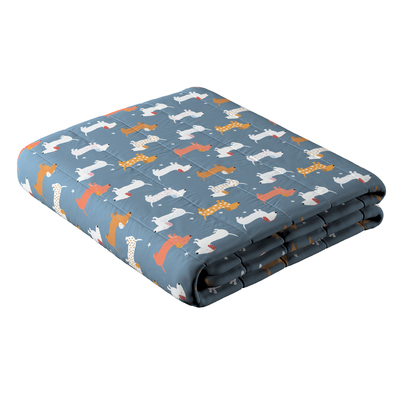 Stripe quilted throw