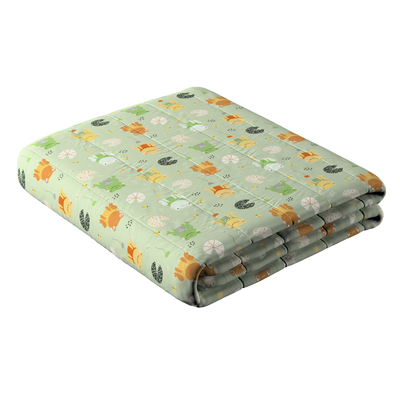 Stripe quilted throw