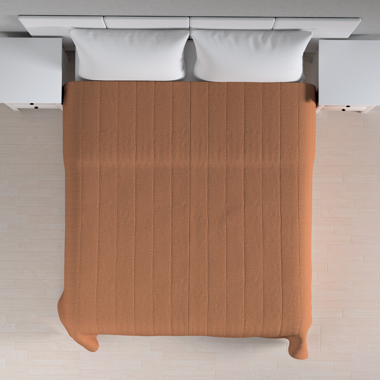 Tagesdecke mit Streifen-Steppung, zimt, Sensual Premium (144-45) günstig online kaufen