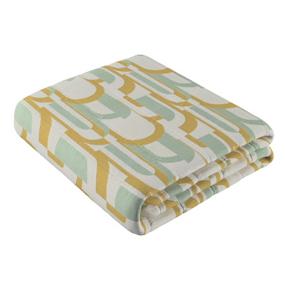 Sengetæppe quiltet<br/>10cm striber fra kollektionen Cosy Home, Stof: 144-91