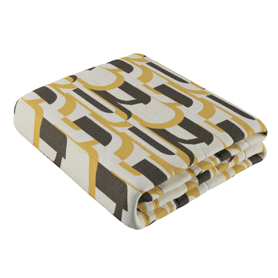 Sengetæppe quiltet<br/>10cm striber fra kollektionen Cosy Home, Stof: 145-08