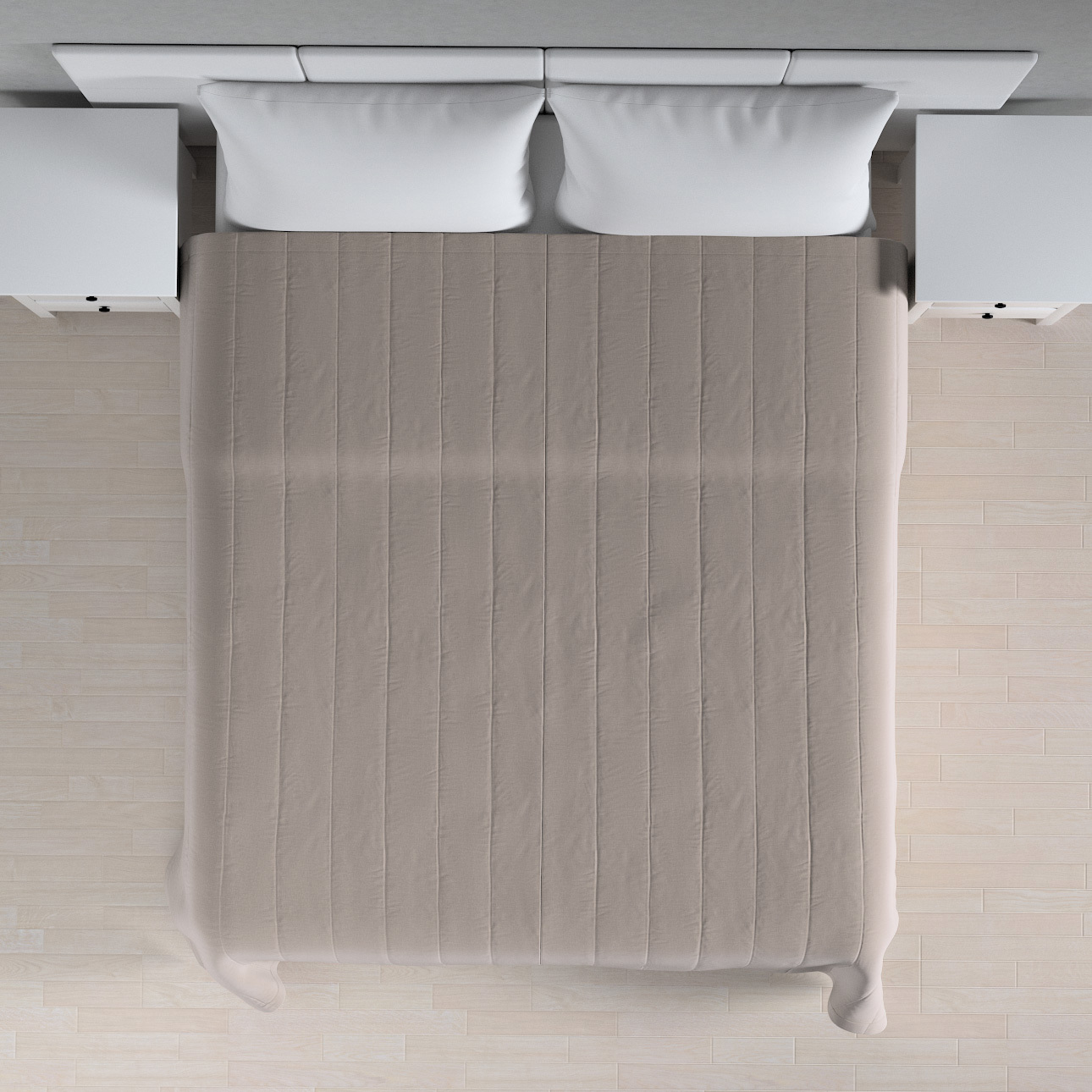 Tagesdecke mit Streifen-Steppung, beige, Ingrid (705-44) günstig online kaufen