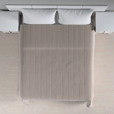 Tagesdecke mit Streifen-Steppung