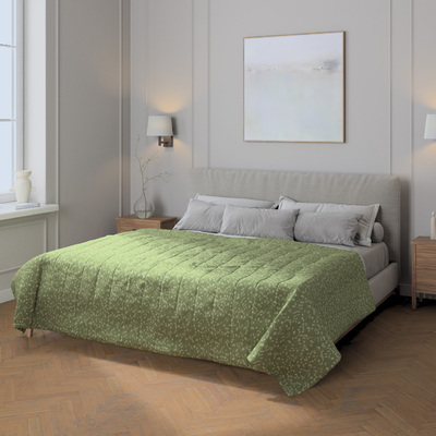 Sengetæppe quiltet<br/>10cm striber