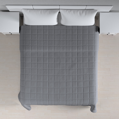 Přehoz s prošitím do čtverců v kolekci Cotton Panama, látka: 702-46