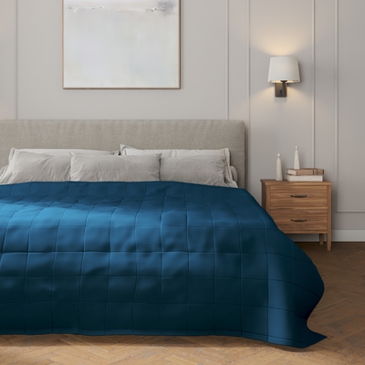 Přehoz s prošitím do čtverců v kolekci Cotton Panama, látka: 702-48