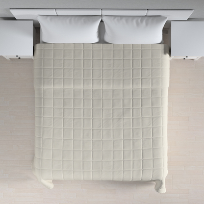 Přehoz s prošitím do čtverců v kolekci Cotton Panama, látka: 702-45