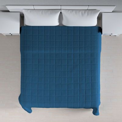 Tagesdecke mit Karosteppung von der Kollektion Cotton Story, Stoff: 702-48